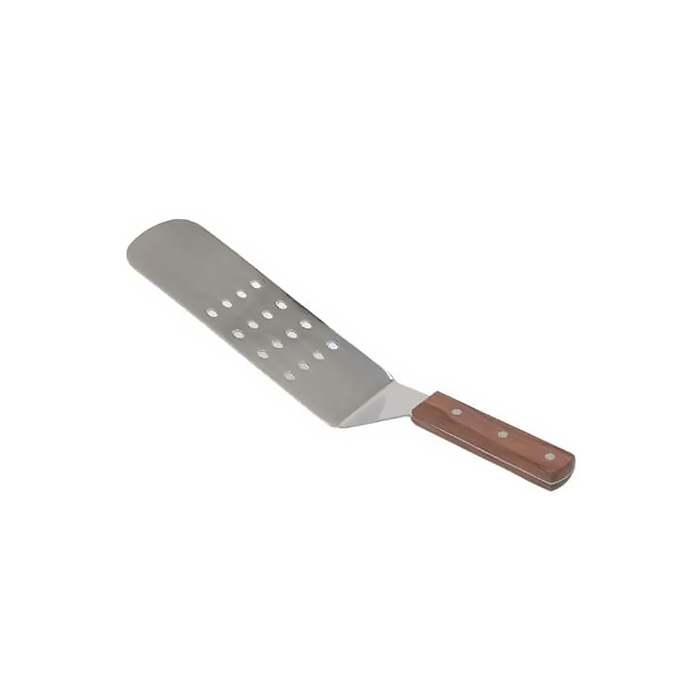 Лопатка с отверстиями, металл с деревянной ручкой, l 19*7,4 см, P.L. Proff Cuisine - 1 фото