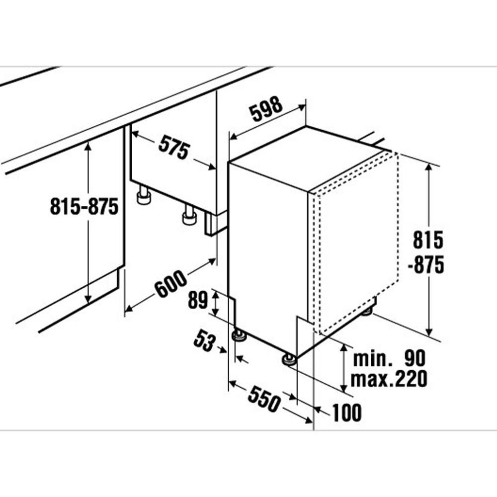 Посудомоечная машина 45 см встраиваемая размеры для установки в мебель