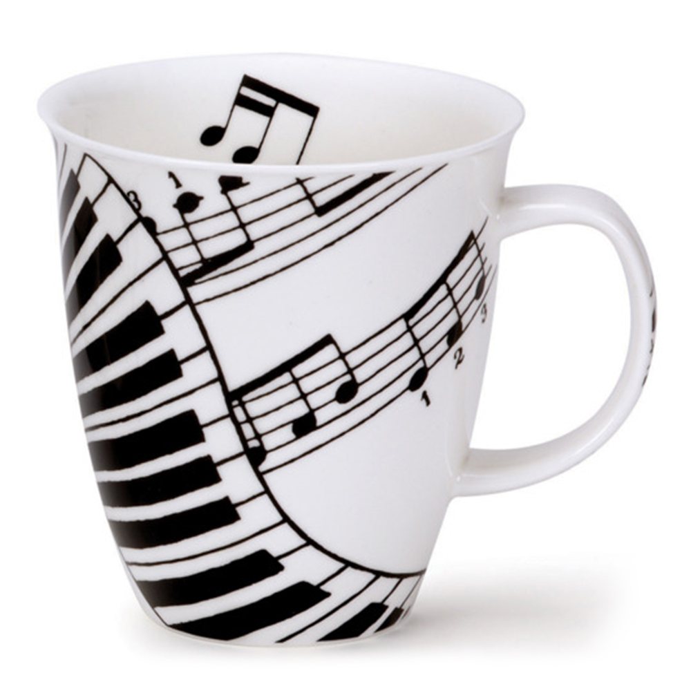 Кружка 10 см 480 мл Dunoon Making Music Nevis белая - 1 фото