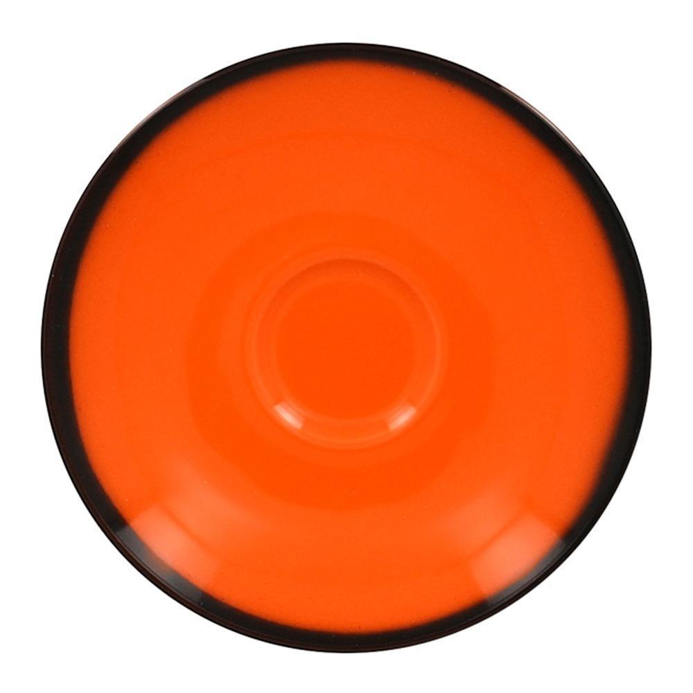 Блюдце RAK Porcelain LEA Orange 13 см, к чашке 81223538 (оранжевый цвет) - 1 фото