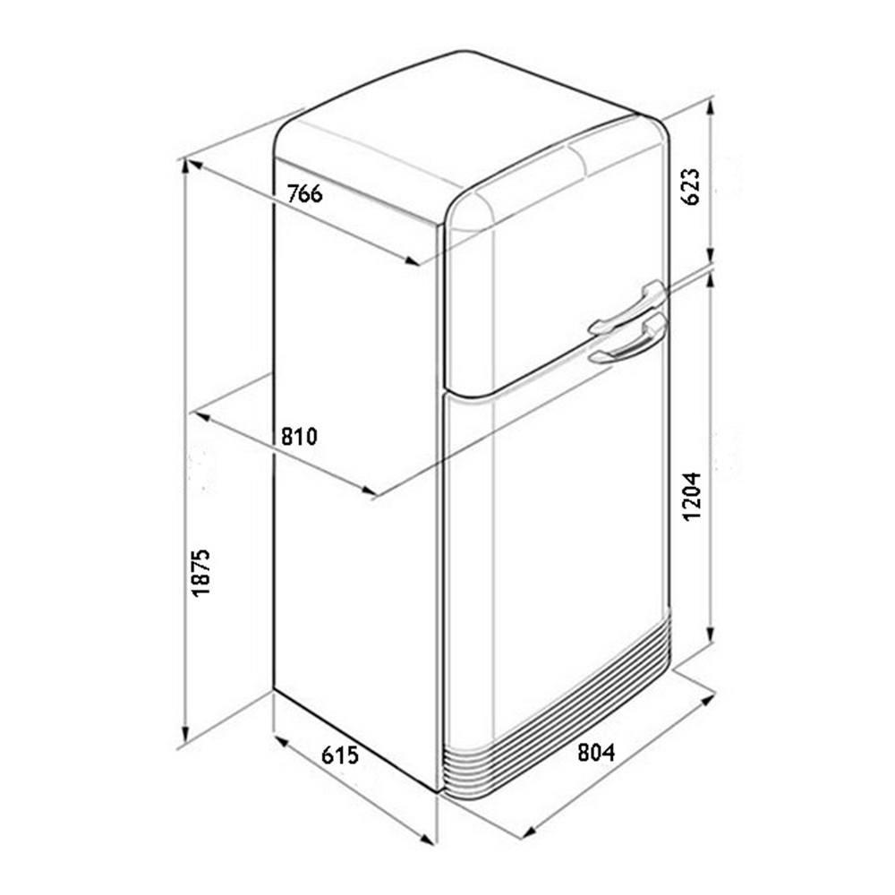 Глубина двухдверного холодильника. Холодильник Smeg fab50lcrb. Smeg fab50rcrb. Холодильник Смег габариты. Холодильник Смег двухдверный.