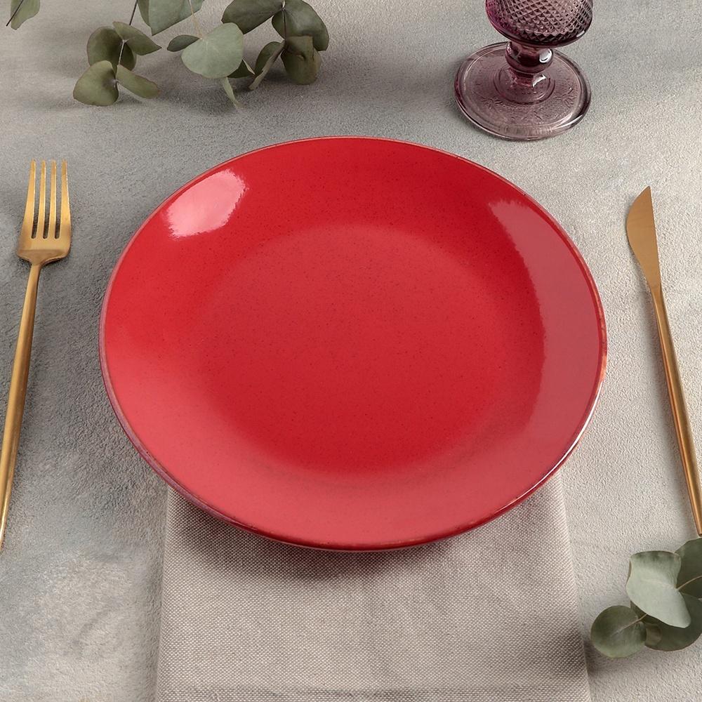 Купить красную посуду. Плоская тарелка Porland. Тарелка d 28 см, Maria Porland. 18cr18 красный тарелка 18 см Porland. Тарелки красного цвета.