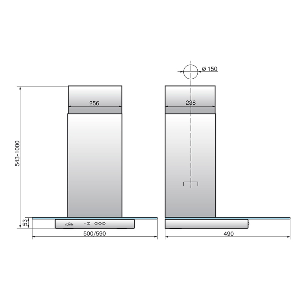 кв врезной блок flat 52п 650 к3д