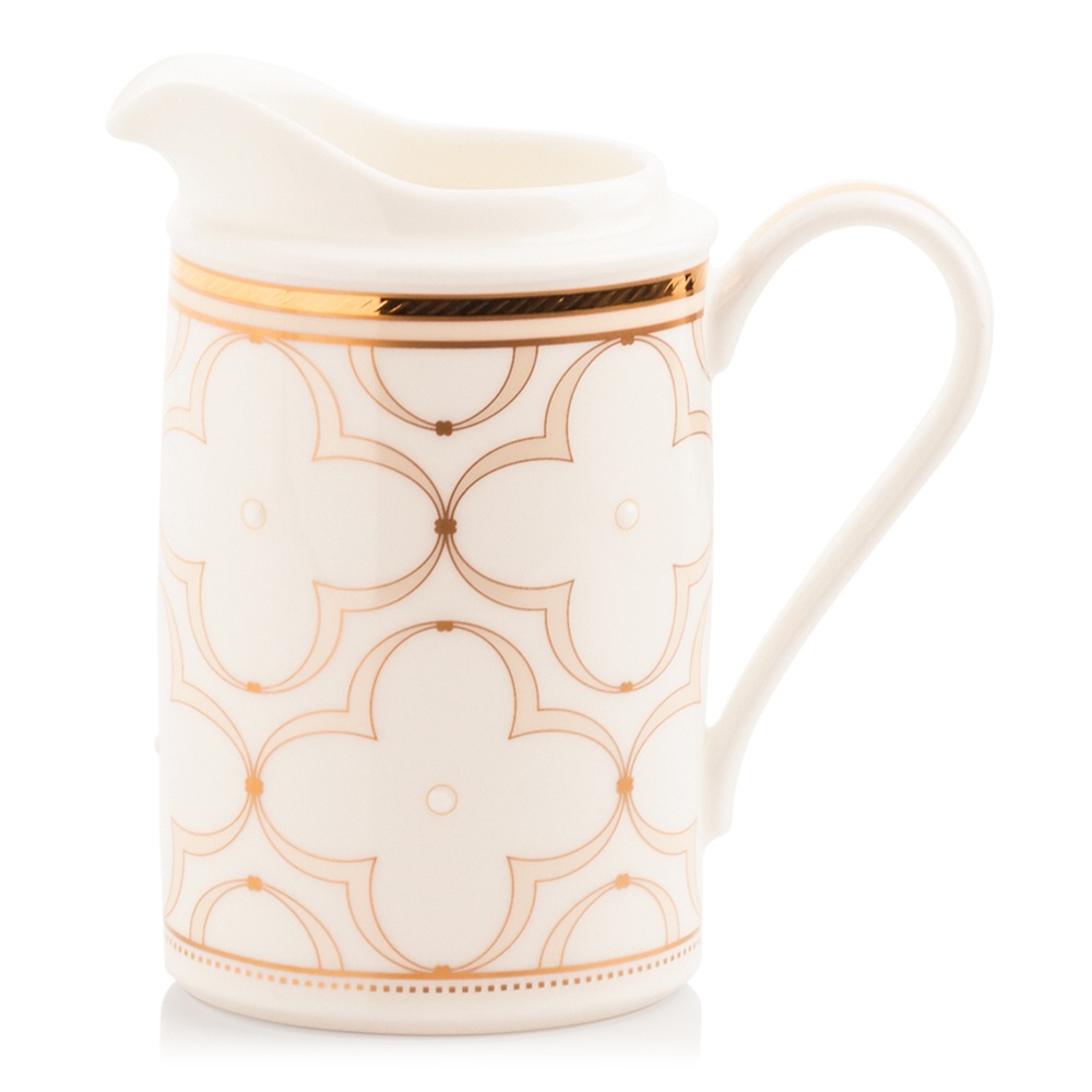 Молочник 320 мл Noritake Trefolio Gold белый - 1 фото