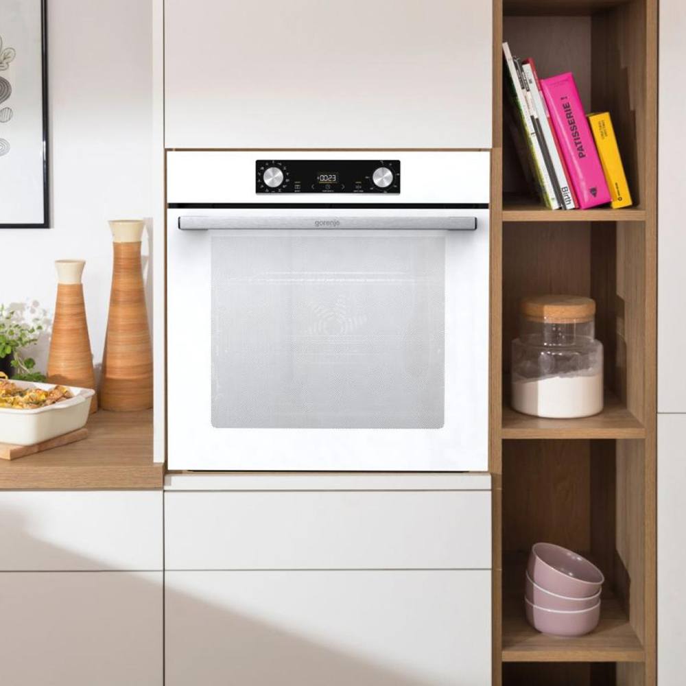 Электрический духовой шкаф gorenje bos6737e06wg белый