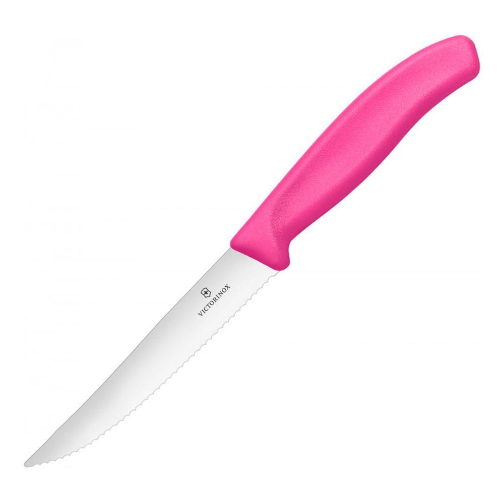Нож для стейков и пиццы 12 см Victorinox розовый - 1 фото