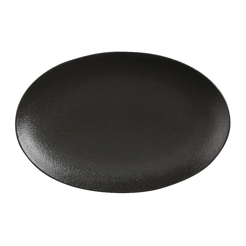 Тарелка 25х16 см Maxwell & Williams Caviar черная - 1 фото