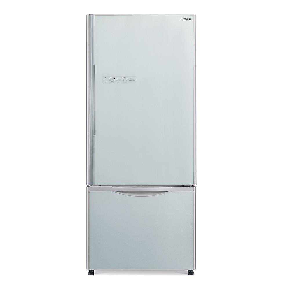 Холодильник 180х75 см Hitachi Bottom Freezer R-B572PU7 GS серебристое стекло - 1 фото