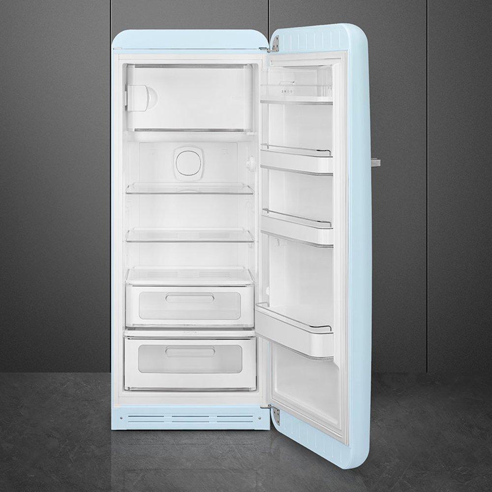 Холодильник однокамерный 153х60 см Smeg 50's Style FAB28RPB5 голубой - 2 фото