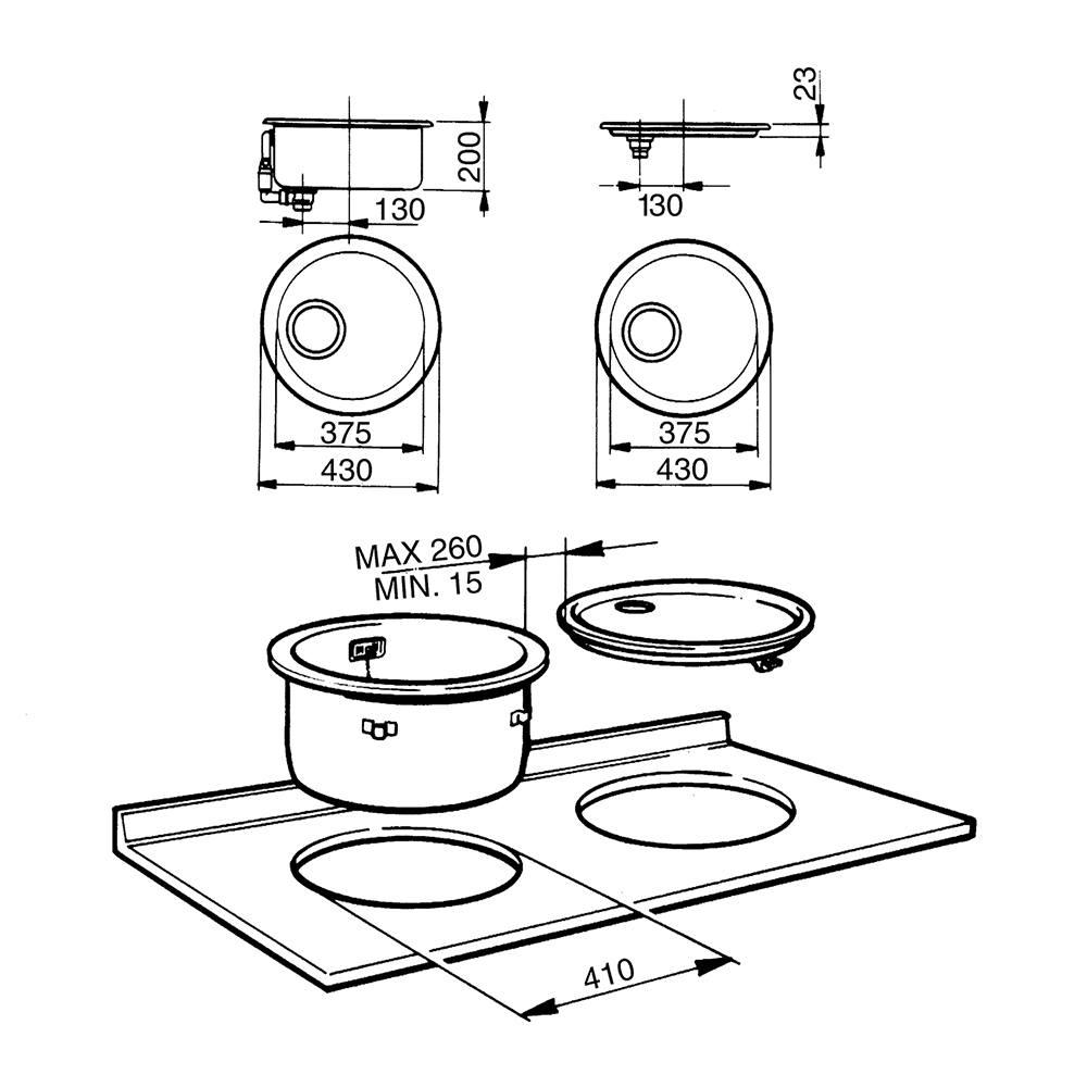 Мойка Smeg 10i3pn