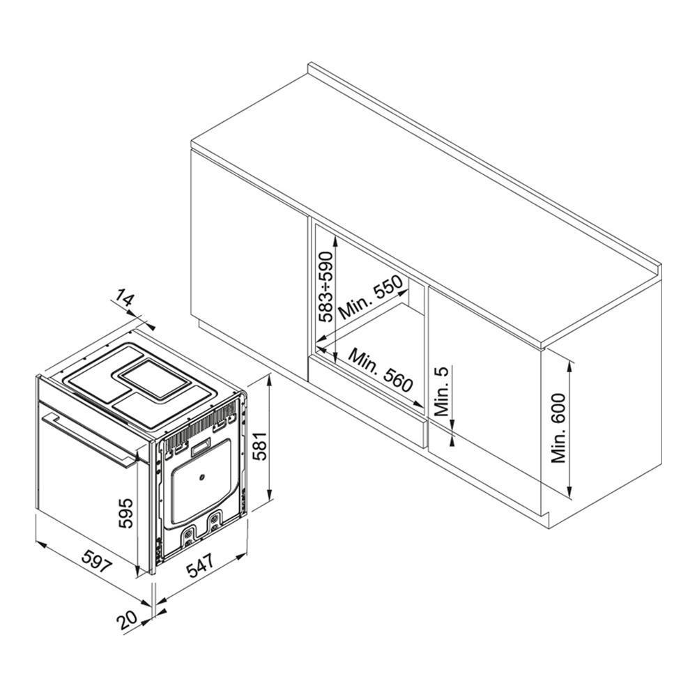 Монтажные размеры духового шкафа встраиваемого