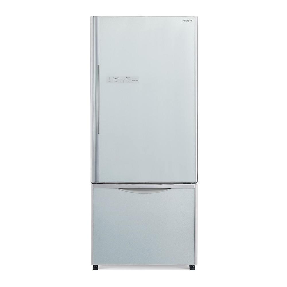 Холодильник 180х68 см Hitachi Bottom Freezer R-B502PU6 GPW белое стекло - 1 фото