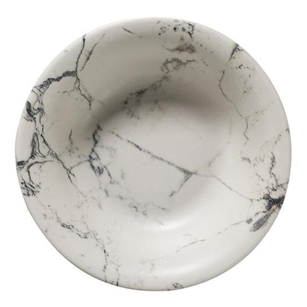 Салатник фарфоровый 16х4,75 см Kytahya Marble белый - 1 фото