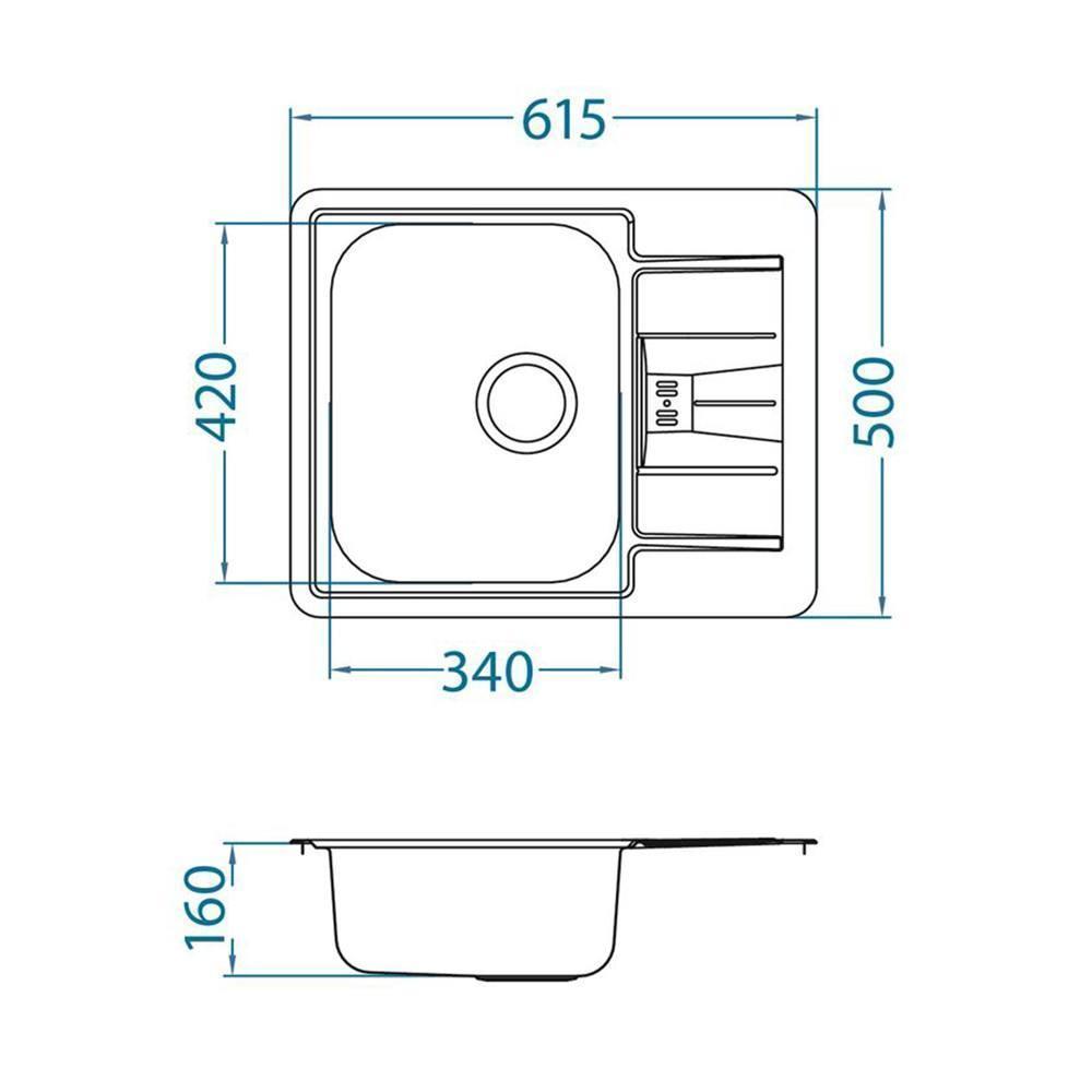 Мойка кухонная Alveus line 60