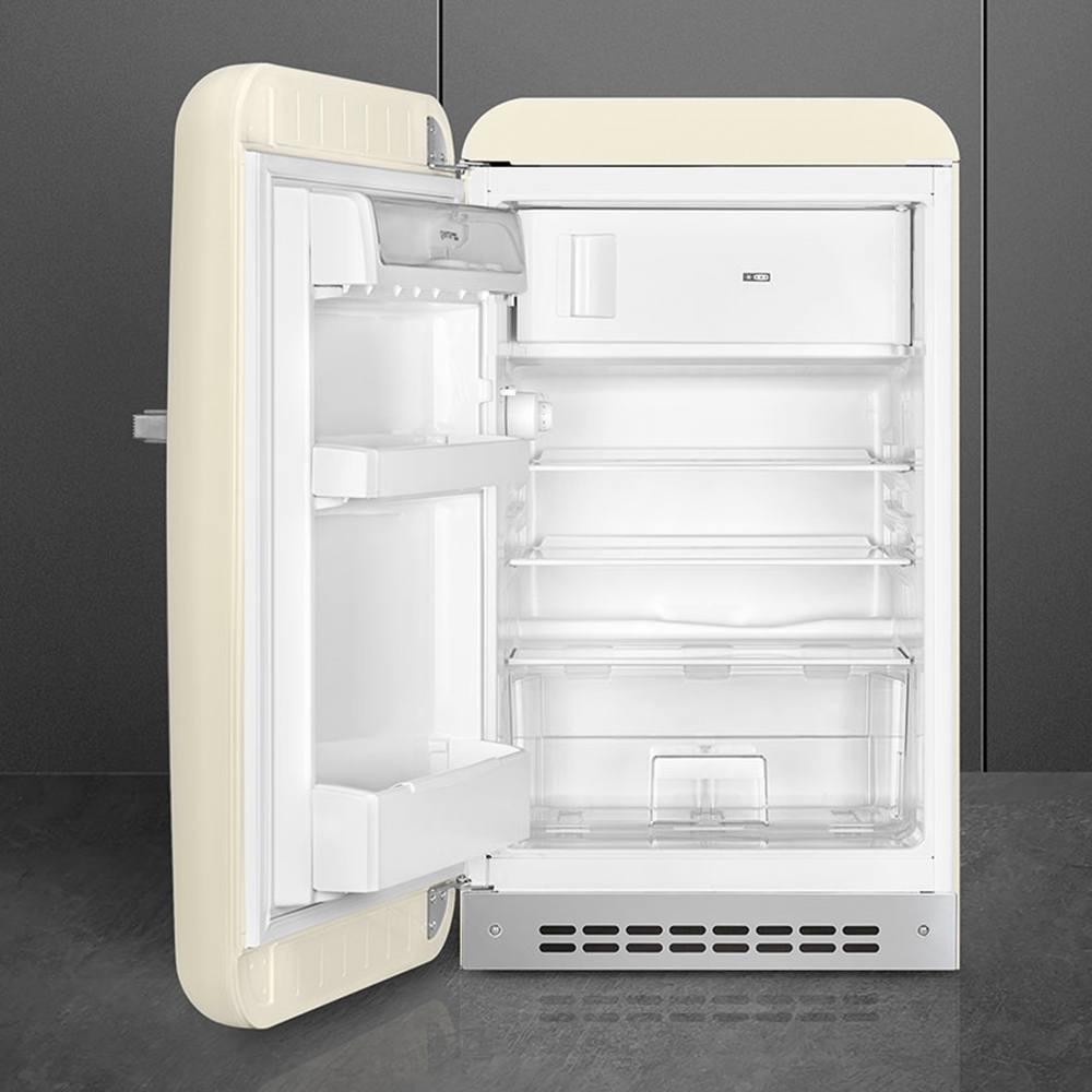 Холодильник однокамерный 96х55 см Smeg 50's Style FAB10LCR5 кремовый - 1 фото