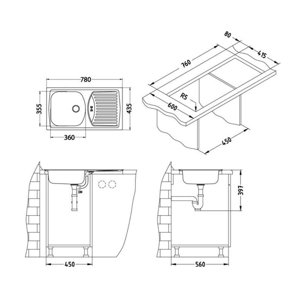 Alveus 1136532 Basic 150 мойка