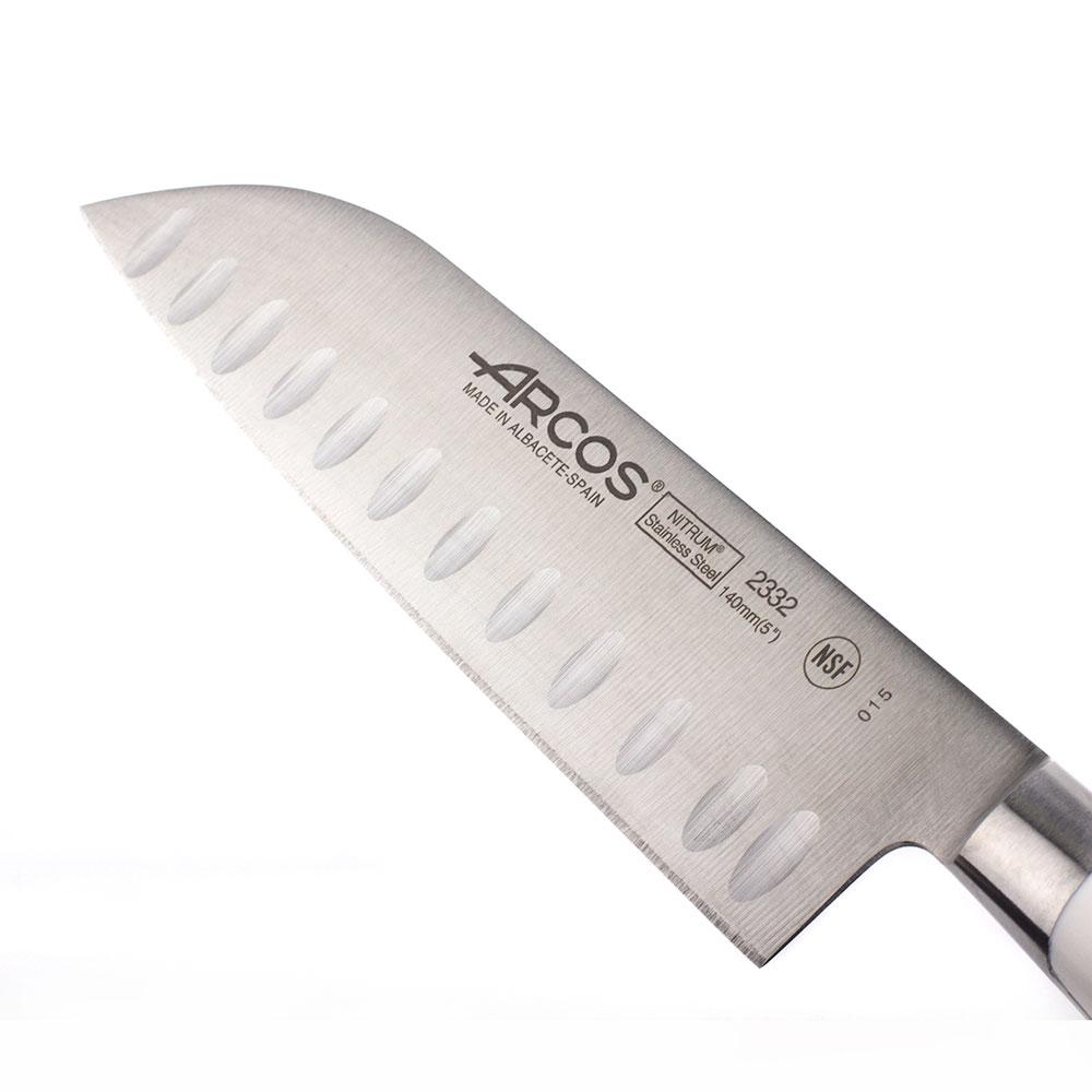 Нож Сантоку 14 см Arcos Riviera Blanca белый - 2 фото