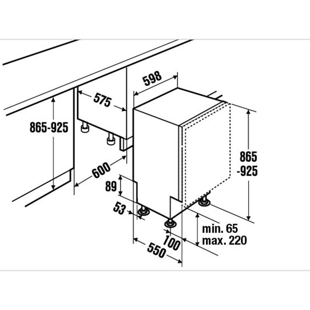 Размеры посудомоек для кухни встраиваемая