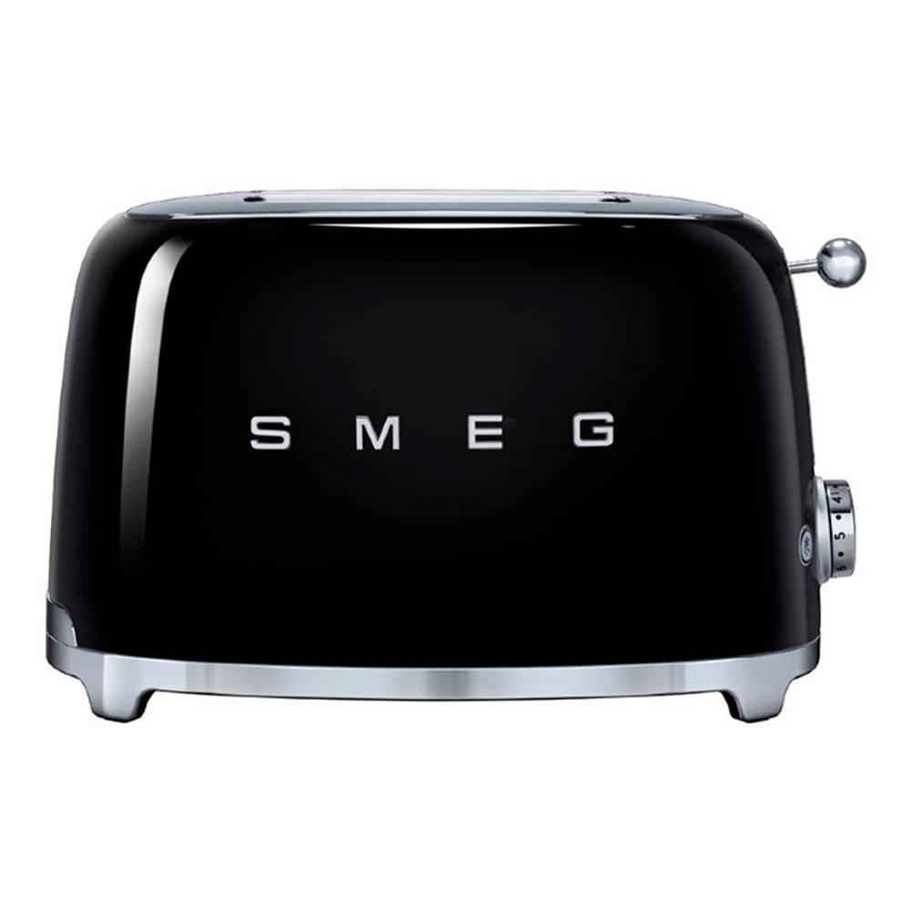 Тостер на 2 ломтика Smeg 50's Style TSF01BLEU черный - 5 фото