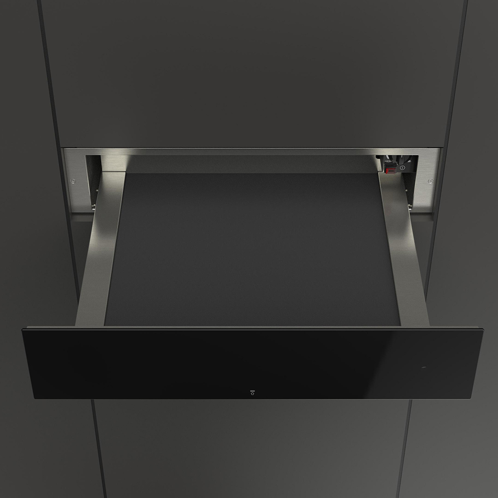 Шкаф для подогрева посуды 60х14 см Fulgor Milano Plano LWD 15 BK черный - 5 фото