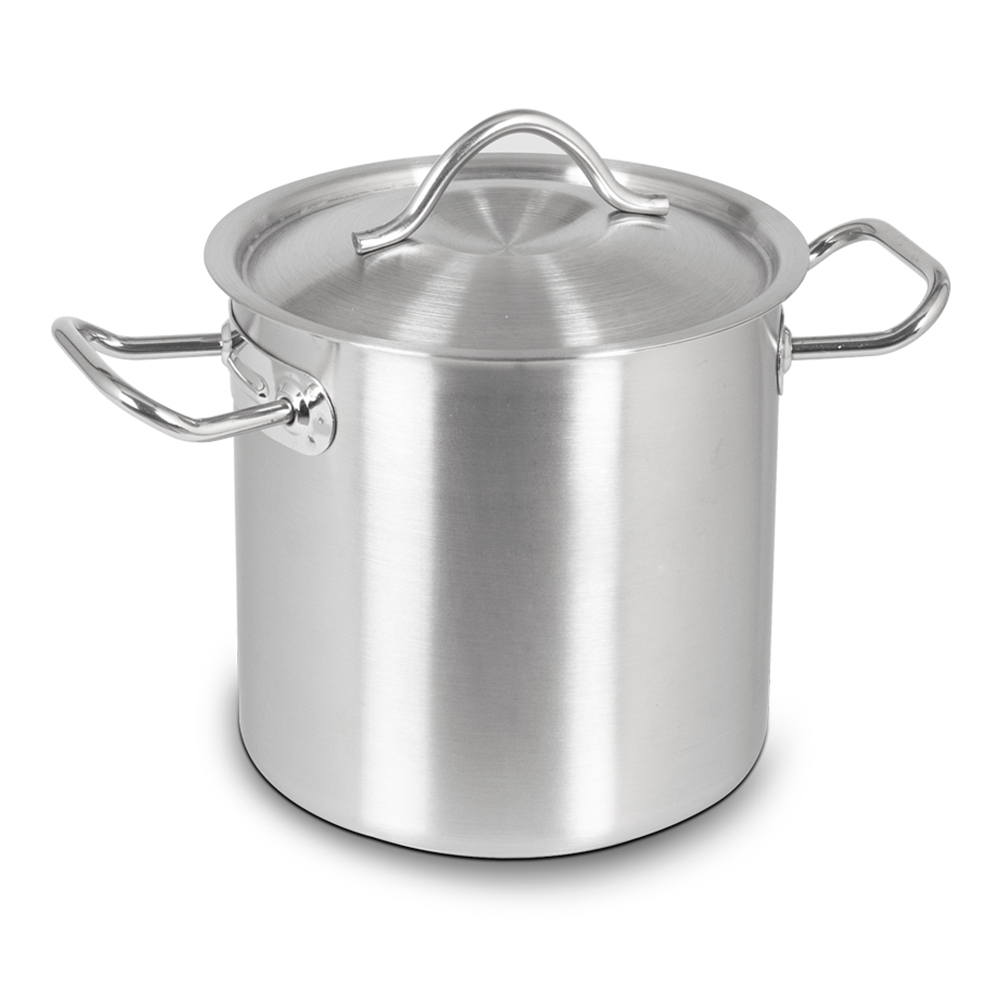 Кастрюля котел с крышкой 24х24 см 10,5 л KAPP Cooking стальная - 1 фото