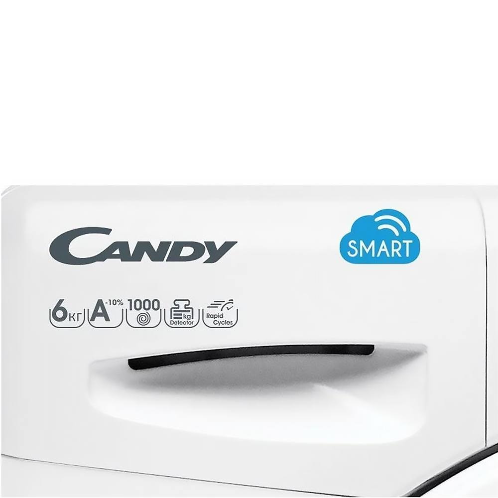 Стиральная машина 60х34 см Candy Smart CSS34 1062D1-07 белая в Москве,  купить за 27130 руб. (арт: 187049) — интернет-магазин КитченТайм