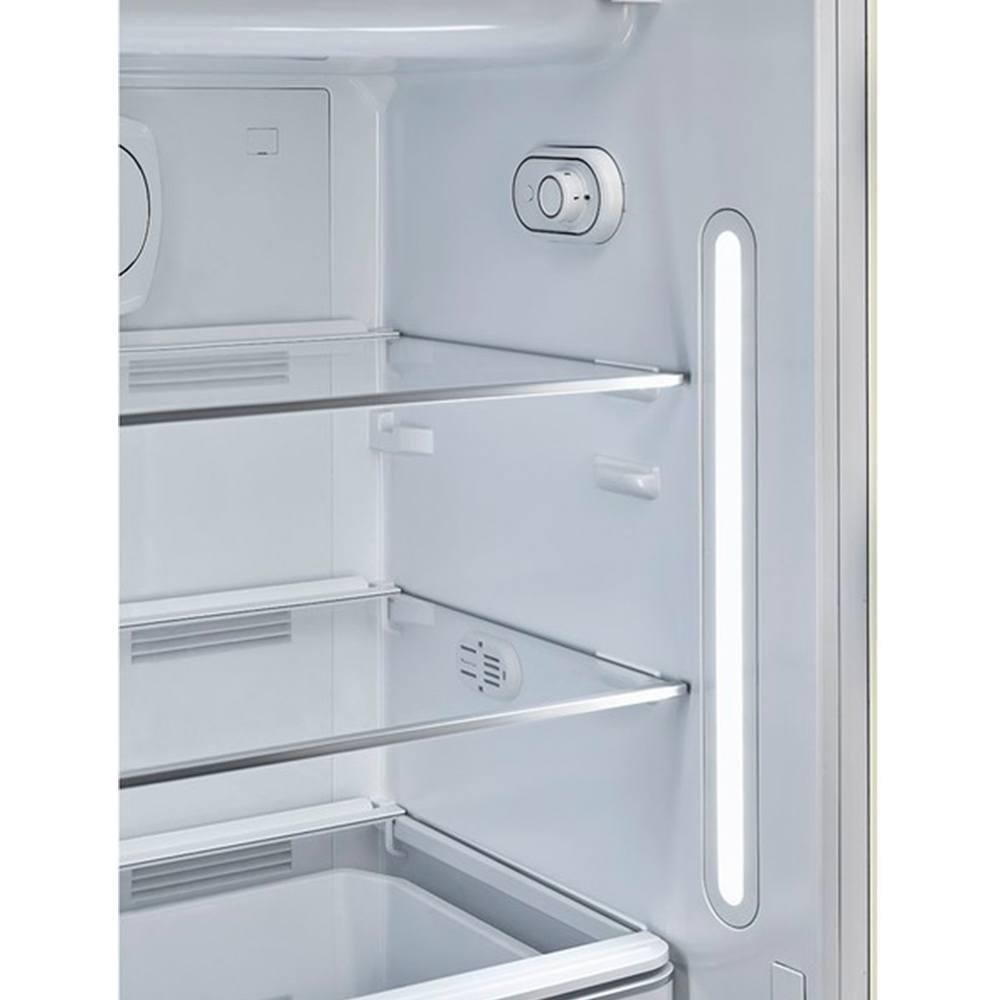 Холодильник однокамерный 153х60 см Smeg 50's Style FAB28RCR5 кремовый - 4 фото