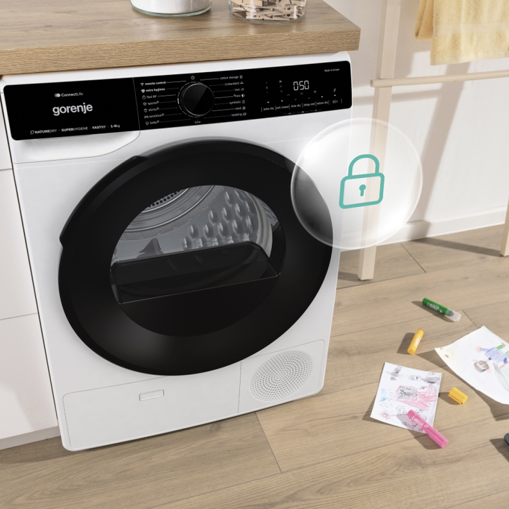 Сушильная машина 60 см на 8 кг GORENJE Advanced DPNA82 белая в Москве,  купить за 78990 руб. (арт: 211389) — интернет-магазин КитченТайм