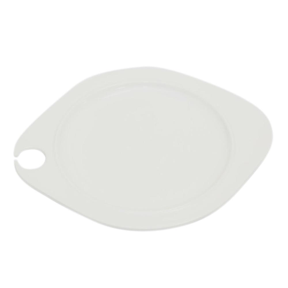 Тарелка фуршетная с выемкой 22,5*27,5 см, P.L. Proff Cuisine (мин 6 шт) - 1 фото