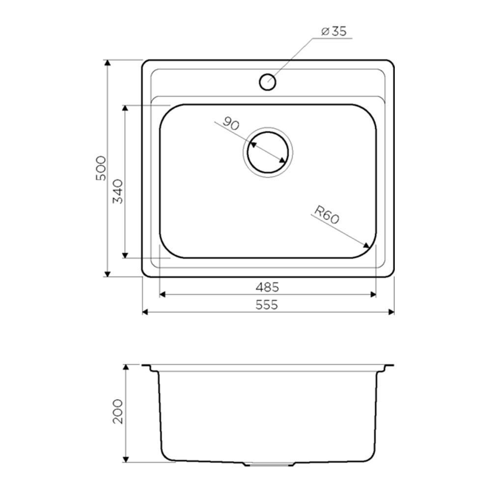 Размеры мойки. Мойка Omoikiri Ashi 56-in. Мойка Omoikiri Ashi 56-in (4993449). Кухонная мойка Omoikiri Ashi 56-in нержавеющая сталь. Omoikiri 4993449 Ashi 56-in мойка нержавеющая сталь.