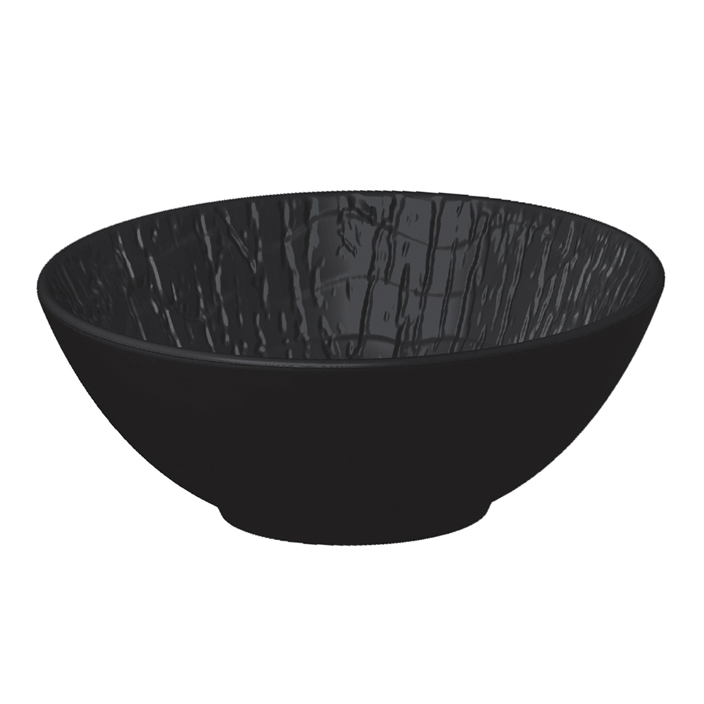 Салатник 800 мл d 19 см h6,5 см Black Raw Wood P.L. Proff Cuisine [3] (min 3 шт) - 1 фото