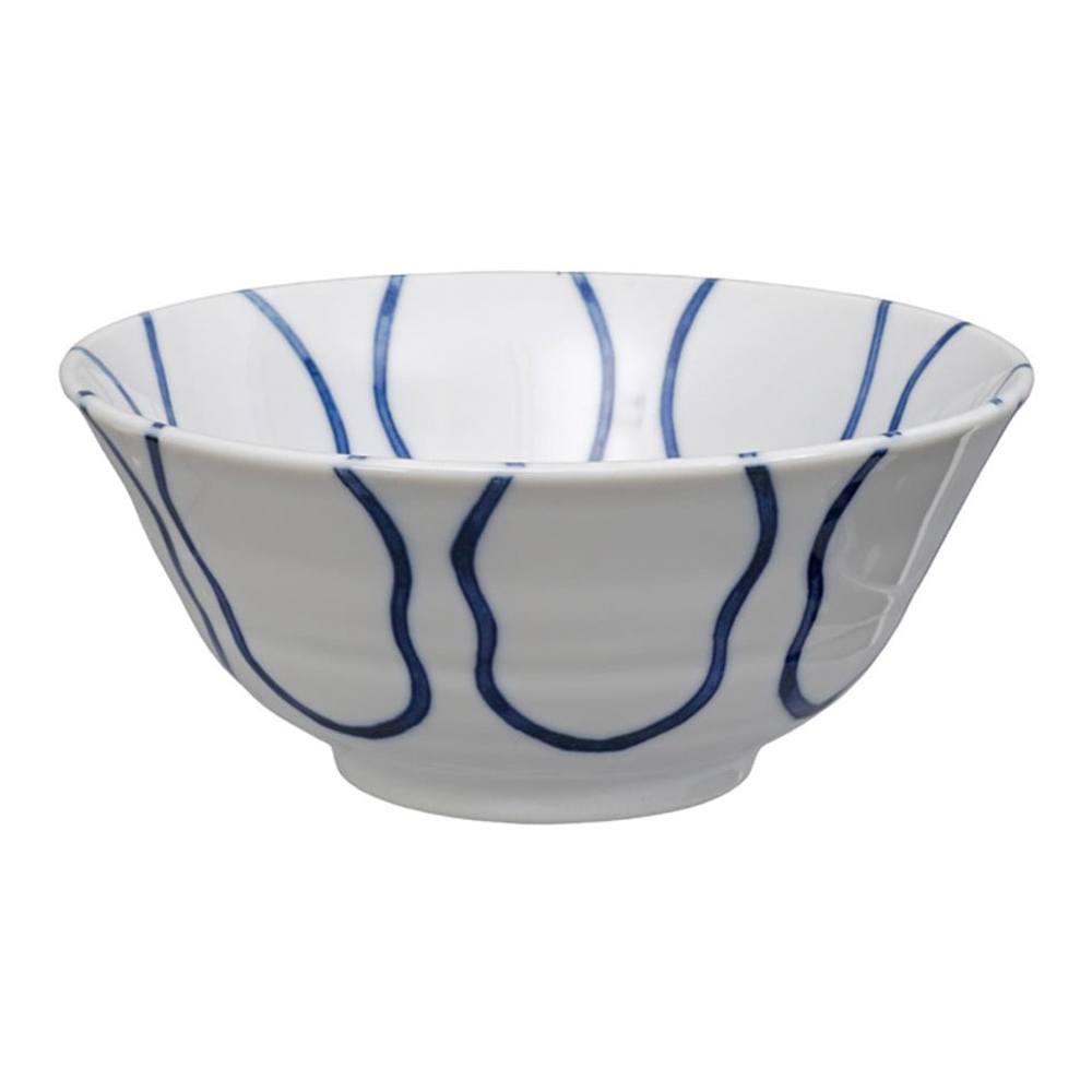 Пиала 15 см 500 мл Tokyo Design Mixed Bowls бело-синяя - 1 фото