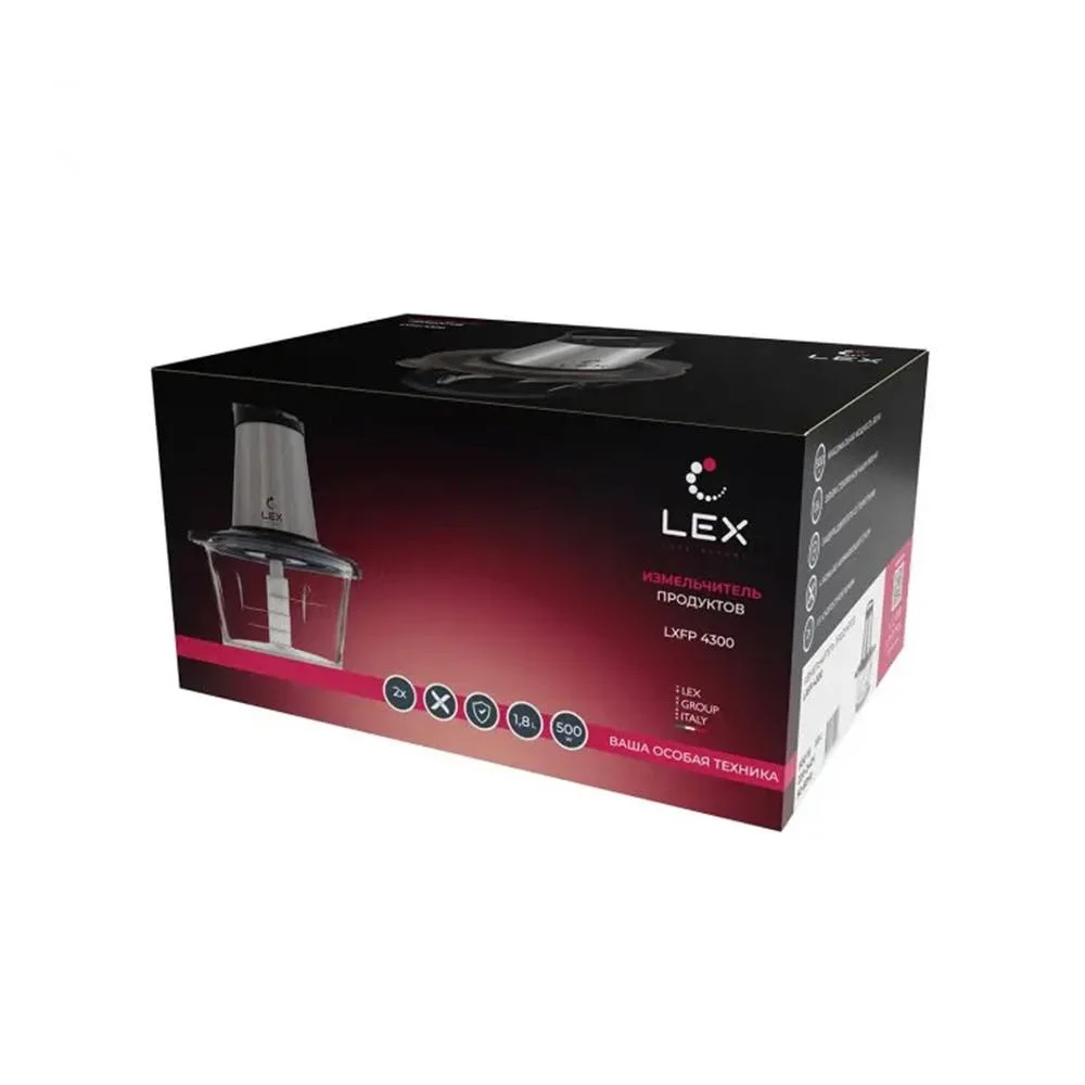 Измельчитель lex. Измельчитель лекс 4300. lxfp 4300, измельчитель стеклянный (стальной).